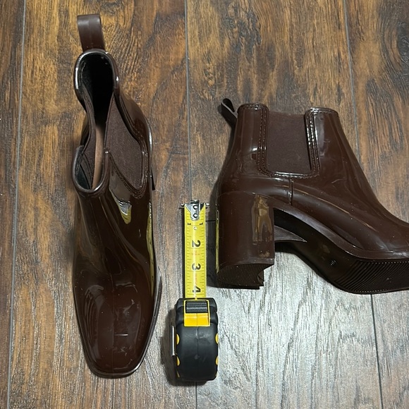 NWOB Jeffery Campbell Women's Ankle Block Heeled Rain Boots - Picture 11 of 11